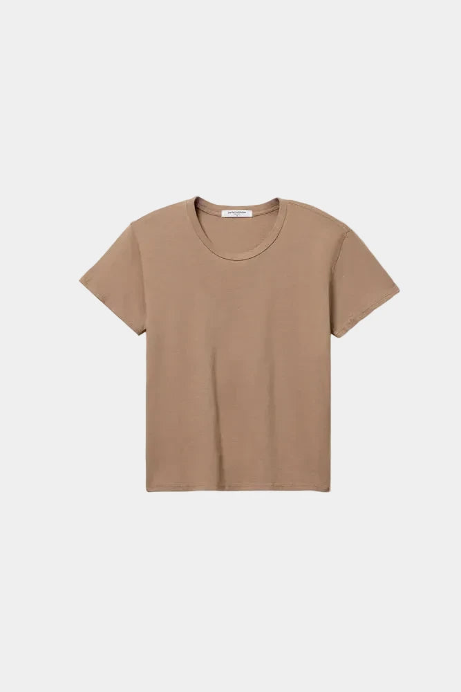 Brown t-shirt on a white background