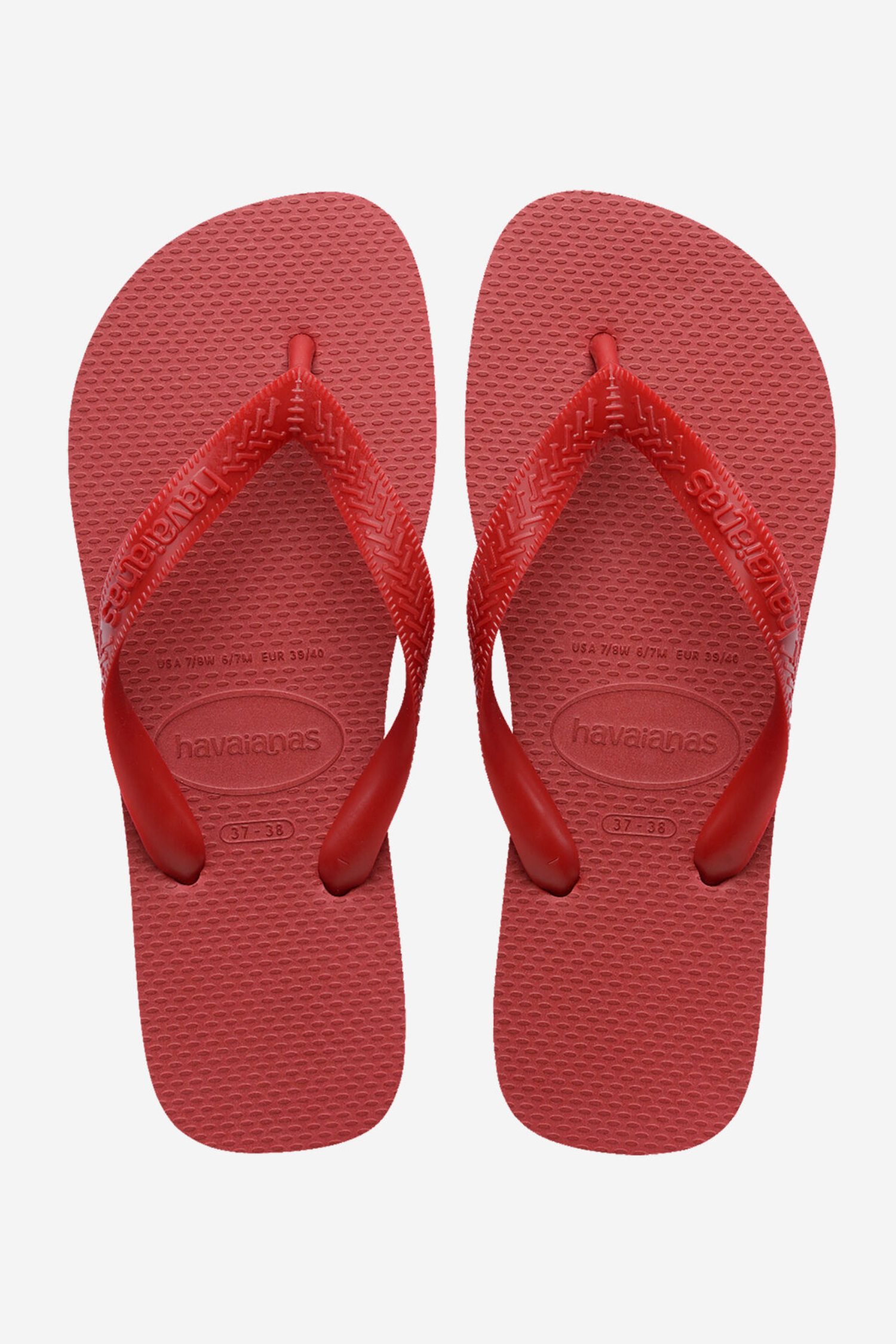 Havaianas Top Flip Flops in Ruby Red – Top View | East Coast General