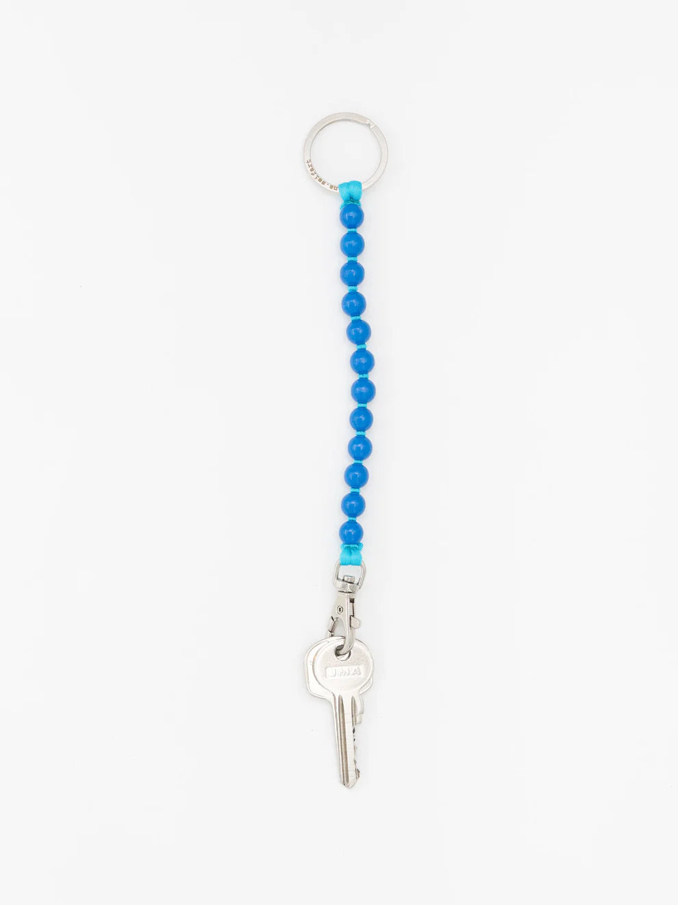 Perlen short keychain - blue - turquoise