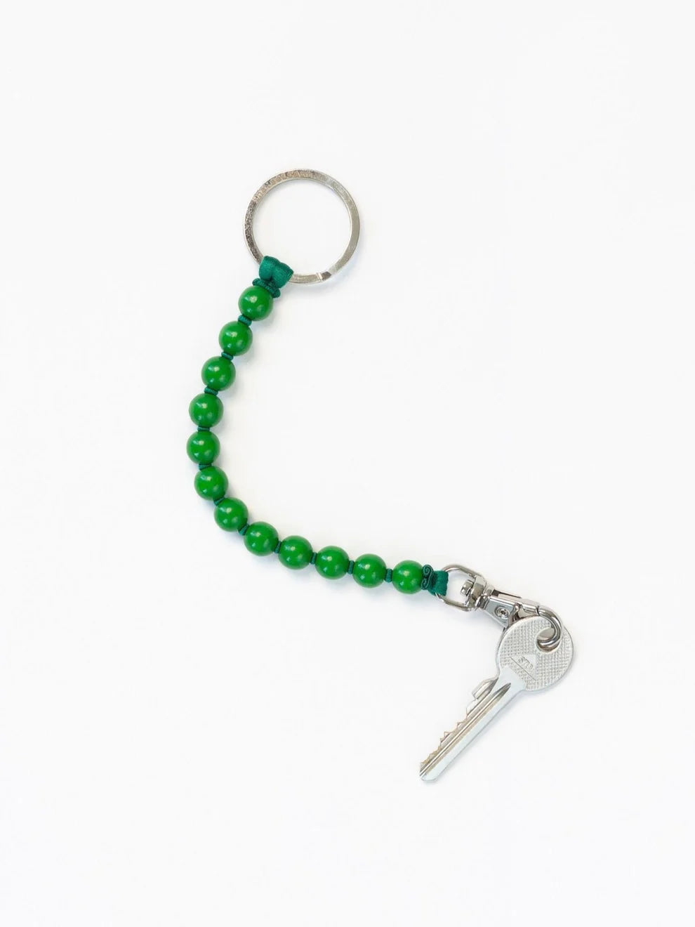 Perlen short keychain - green