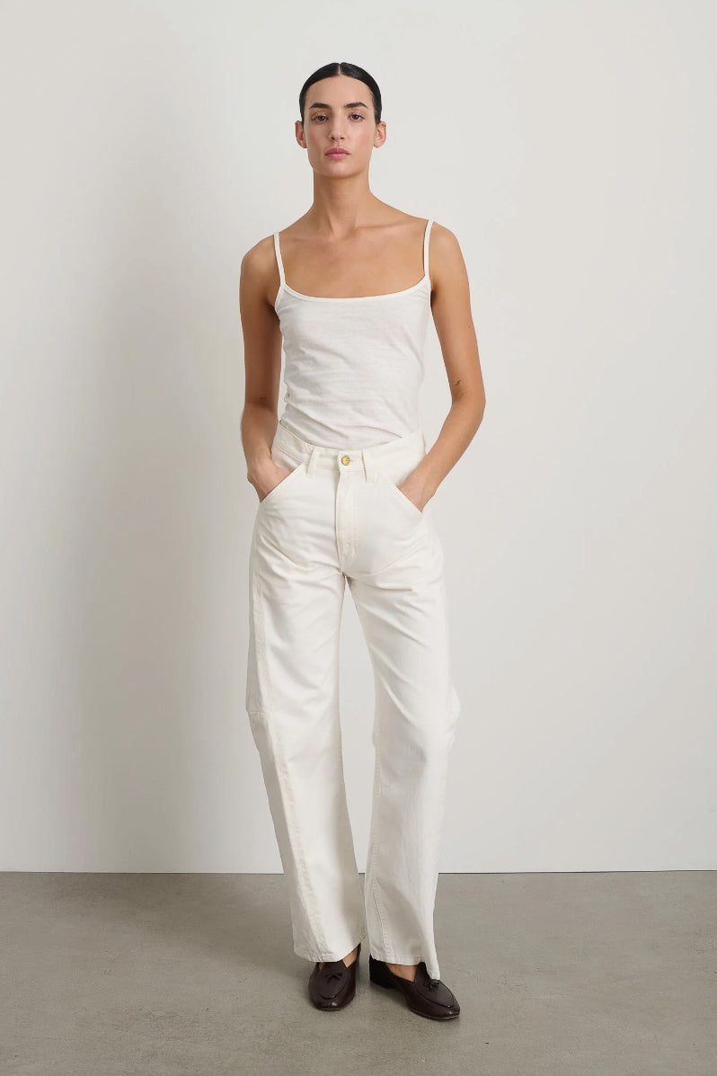 Lange Lasso Chino - Chalk White