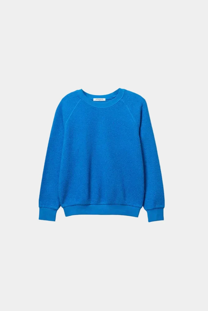 Blue sweatshirt on a white background
