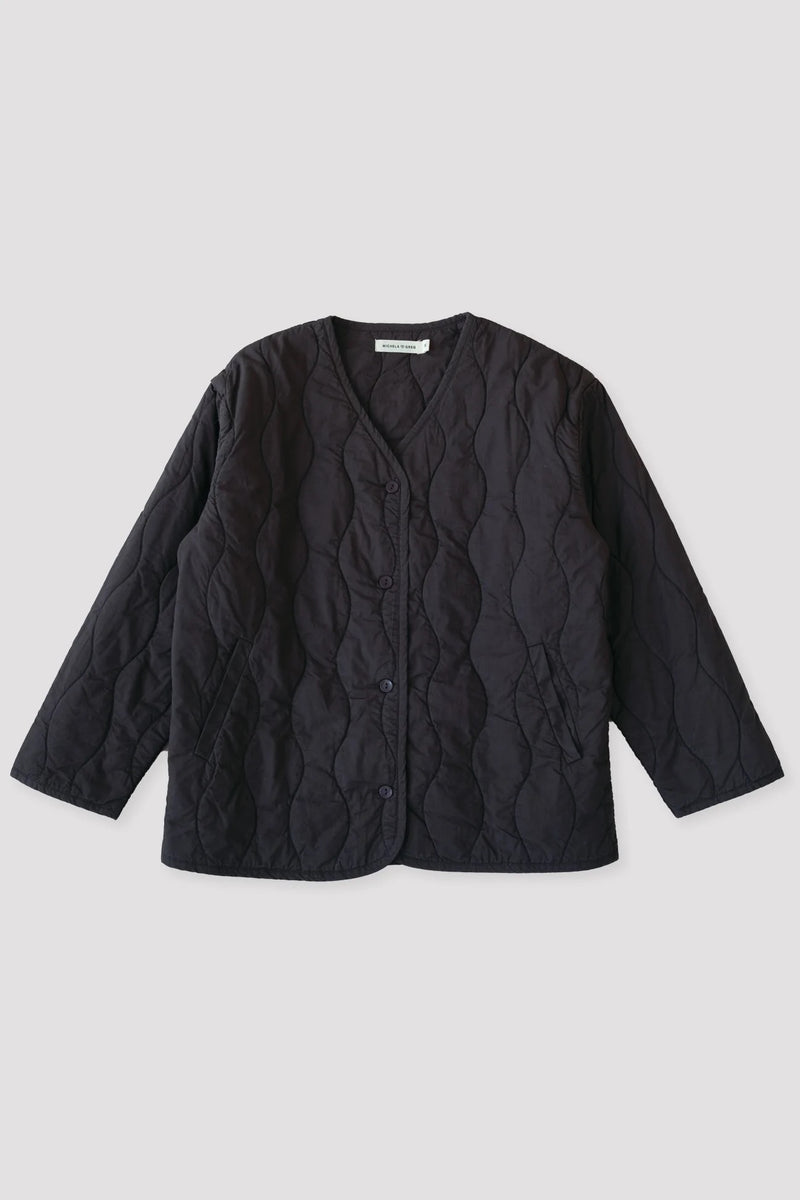 Faded Black Quilted Liner jacket