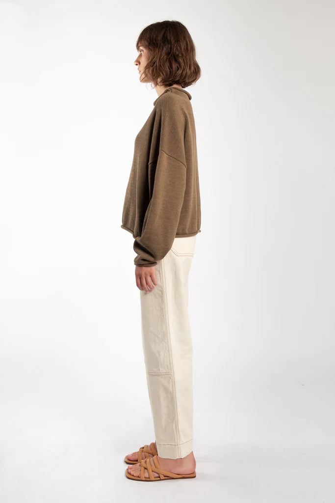 Umber Rolled Sweater