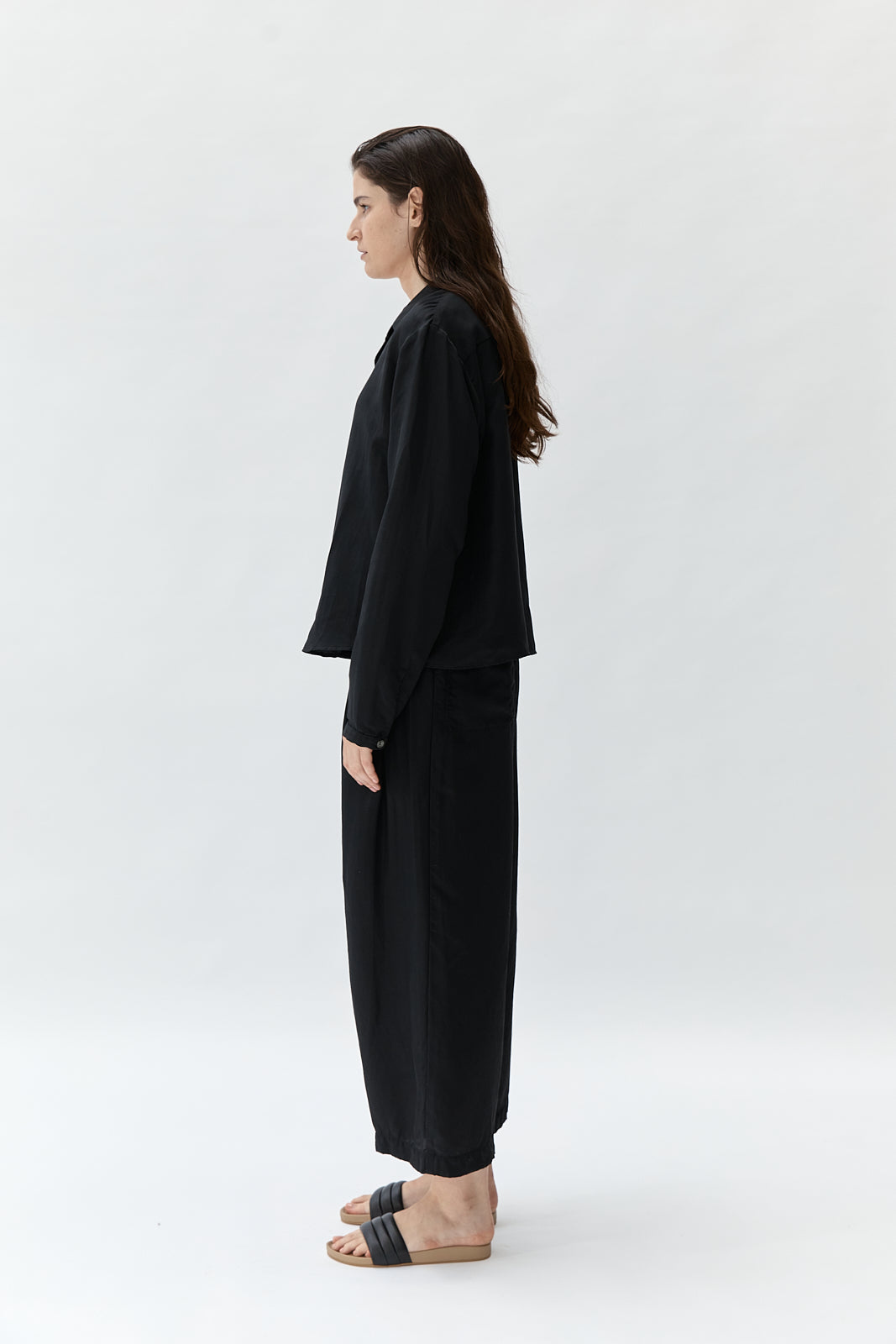 No. 53 Trouser - Black Tencel - east coast general