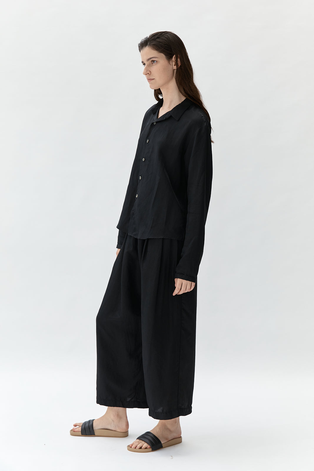 No. 53 Trouser - Black Tencel - east coast general