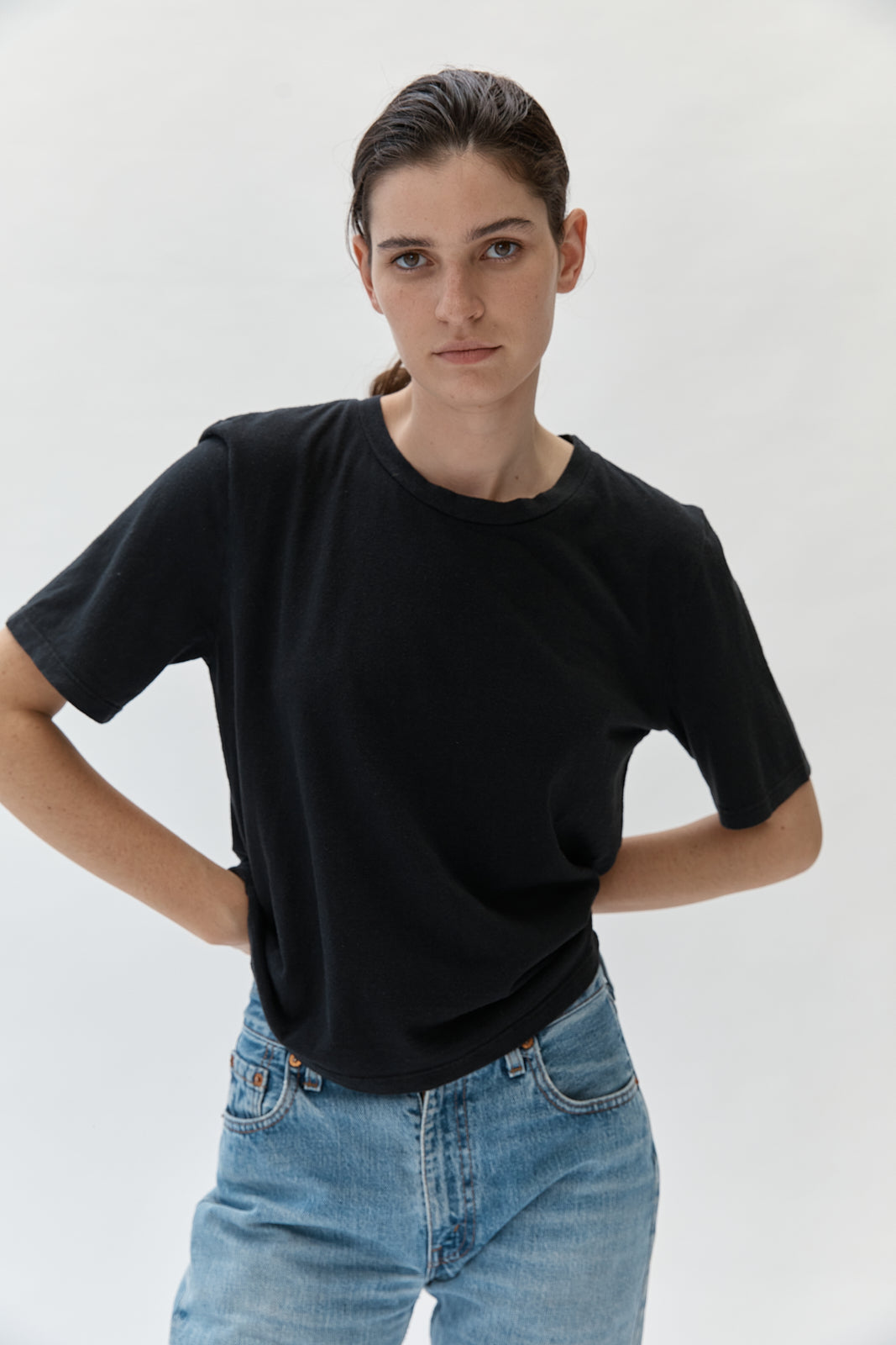 Silverlake Cropped tee - Black - jungmaven