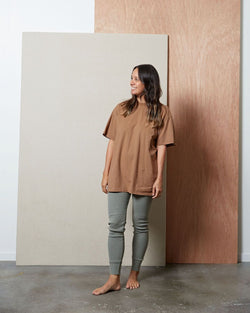 Vintage brown crew tee - east coast general