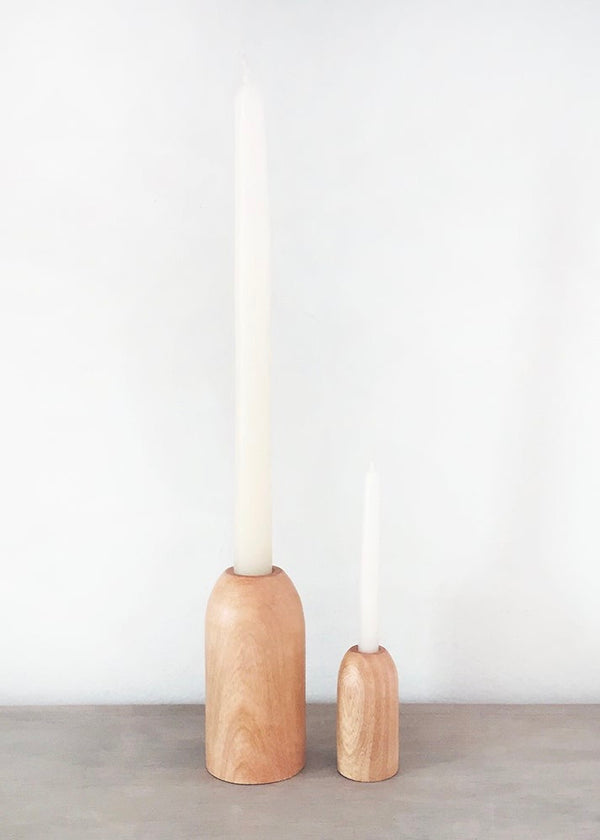 Wooden Candle holder - east coast general
