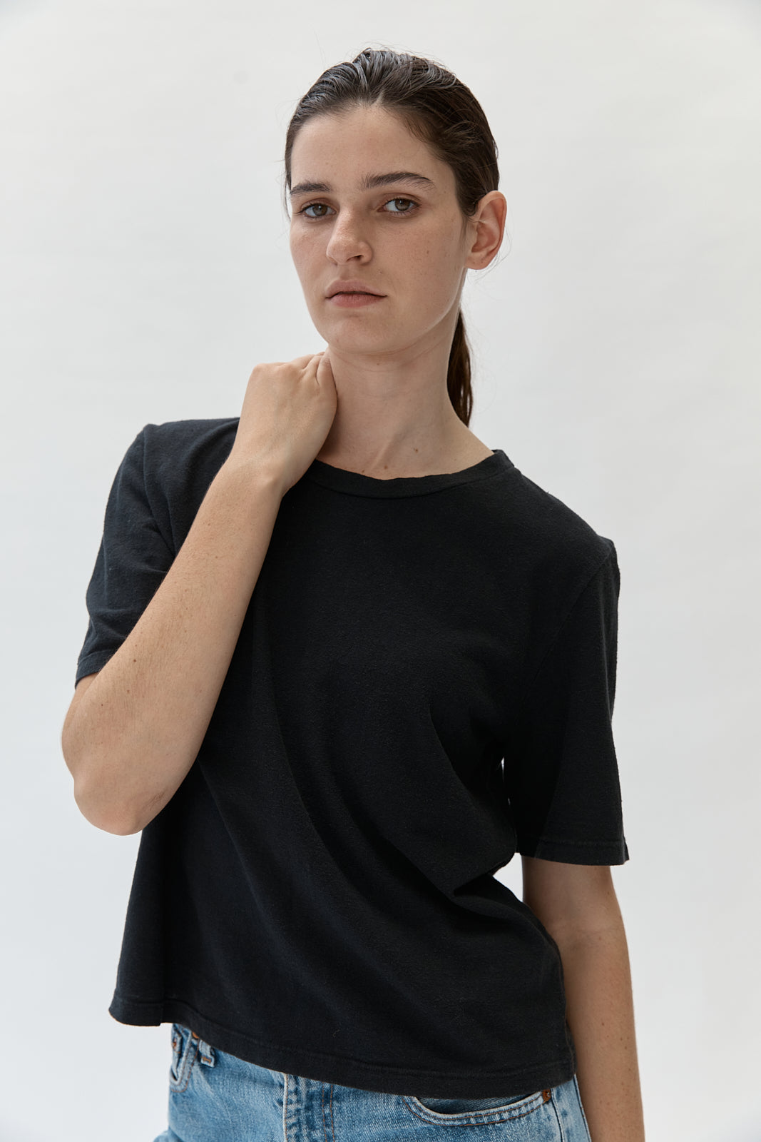 Silverlake Cropped tee - Black - jungmaven