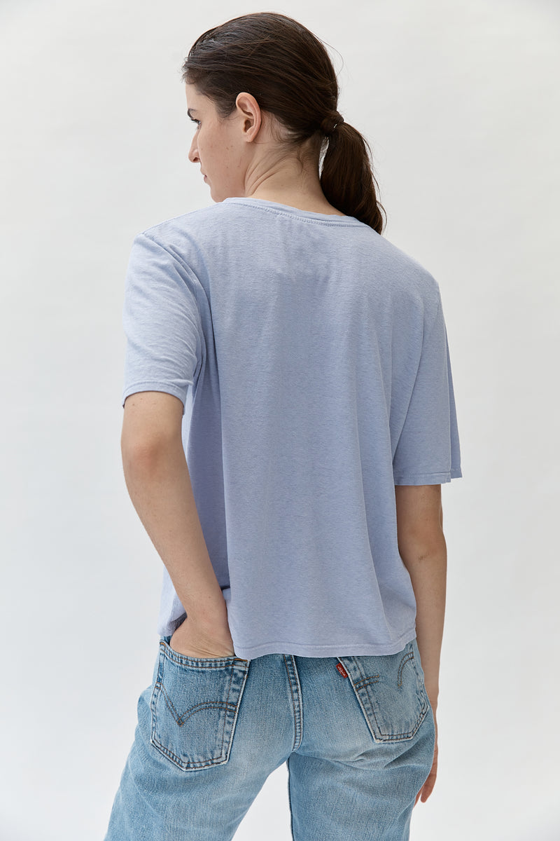 Silverlake cropped tee - Misty Lilac - east coast general