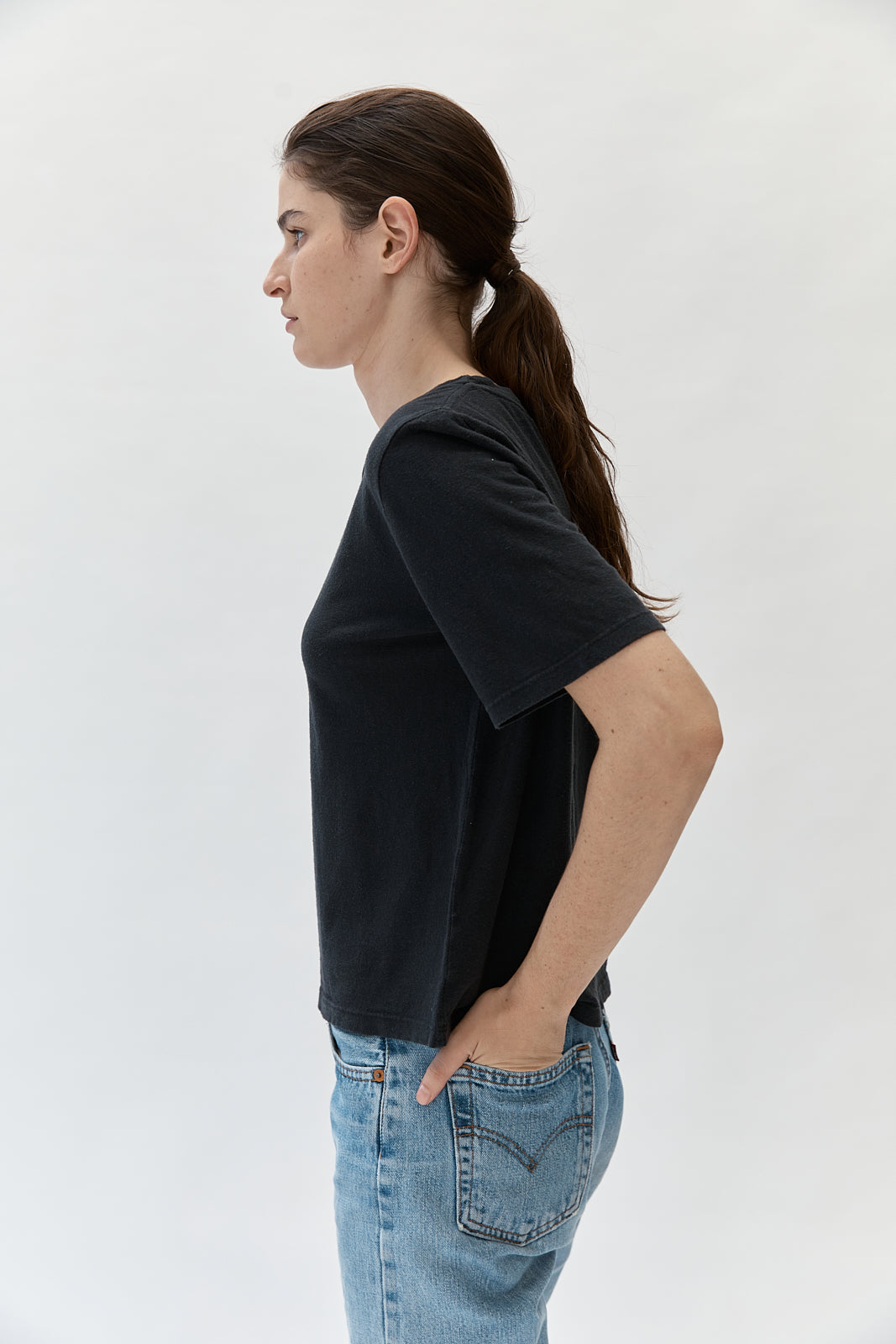 Silverlake Cropped tee - Black - jungmaven