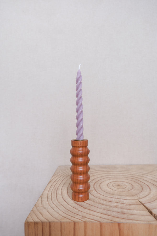 Spiral beeswax candles - Violet - east coast general