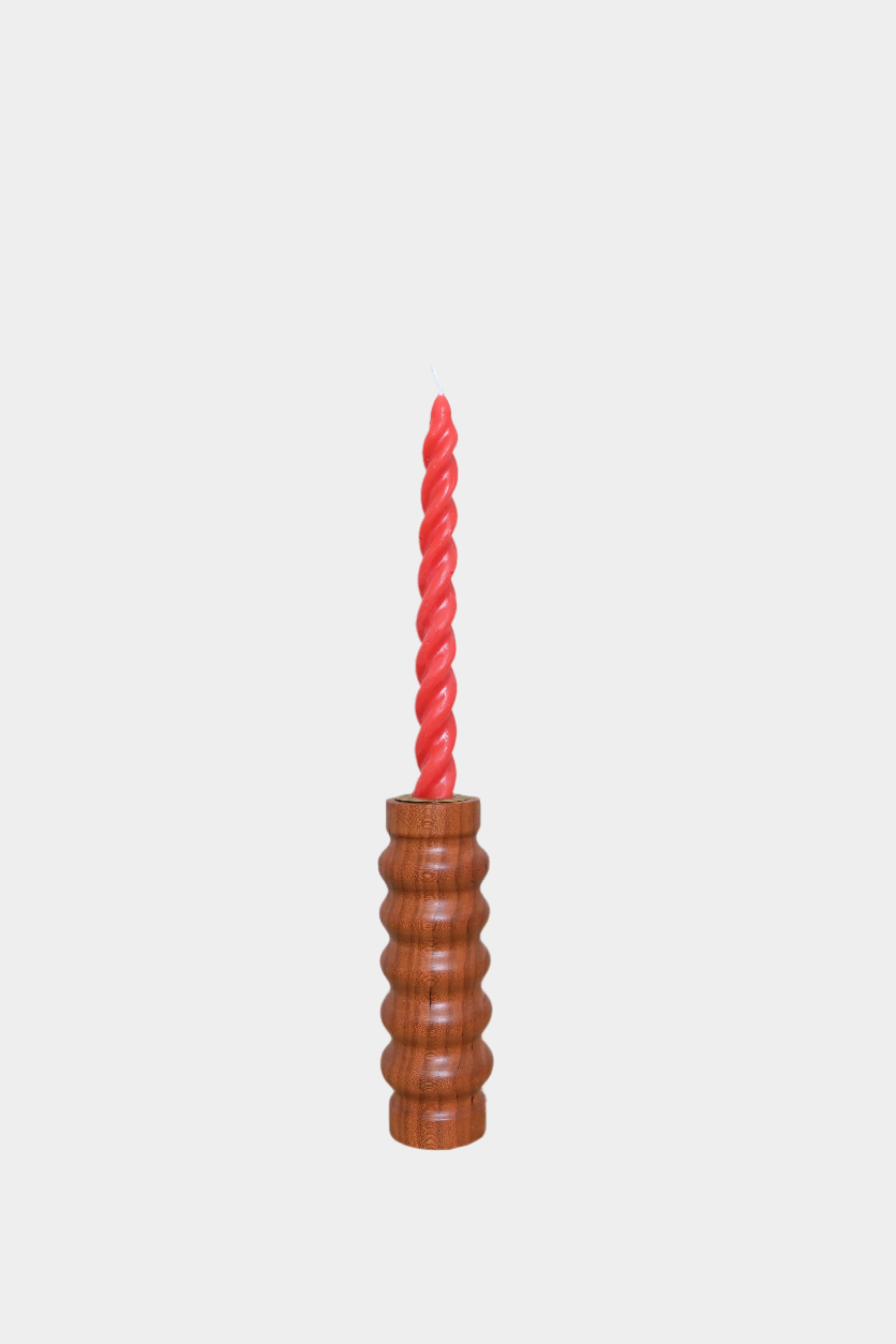 Spiral beeswax candles - Red - east coast general