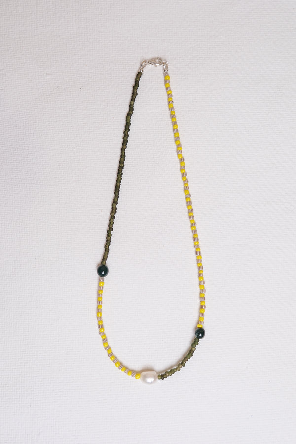 Willow Necklace - Yellow/green - east coast general