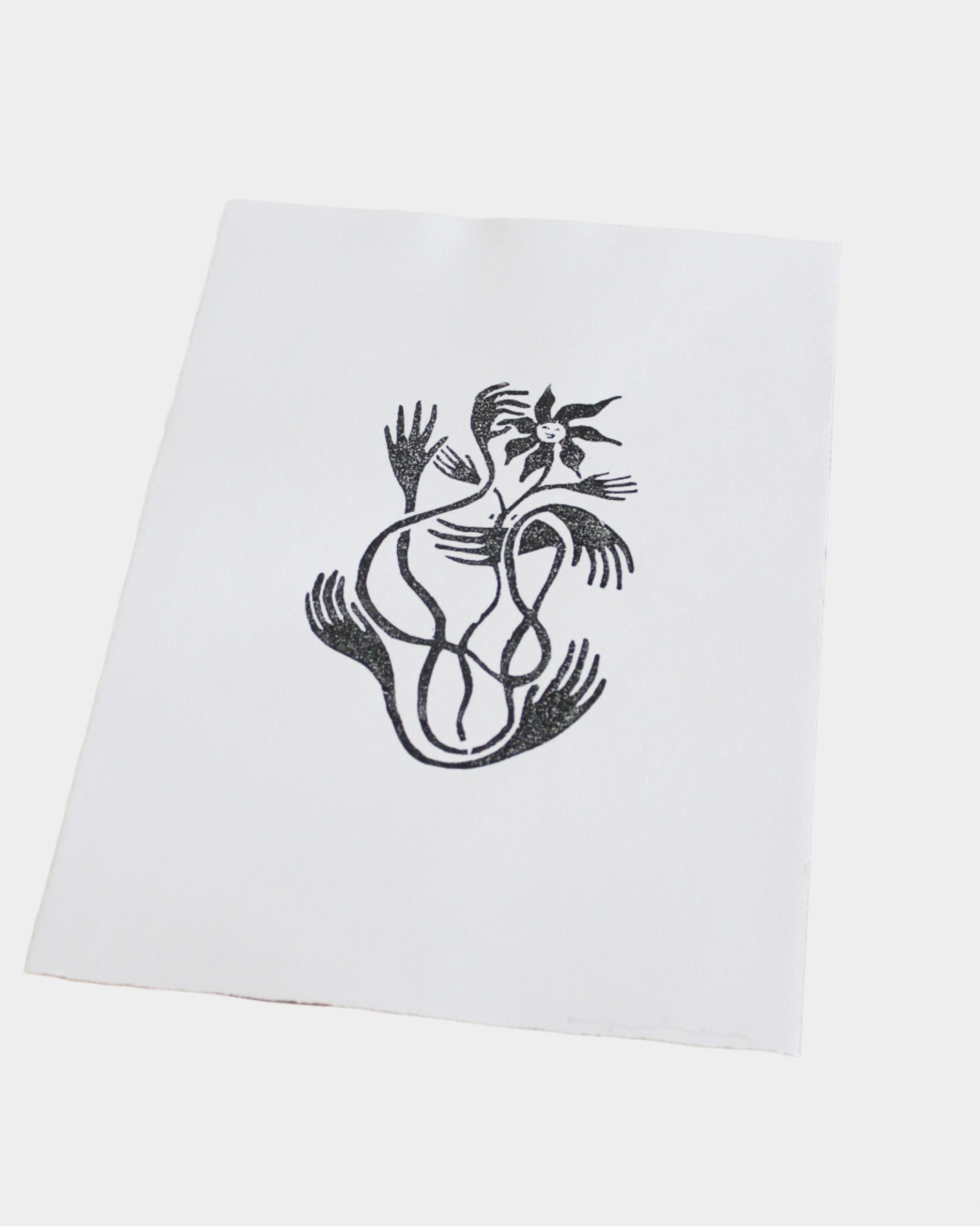 flower hand block print - east coast general