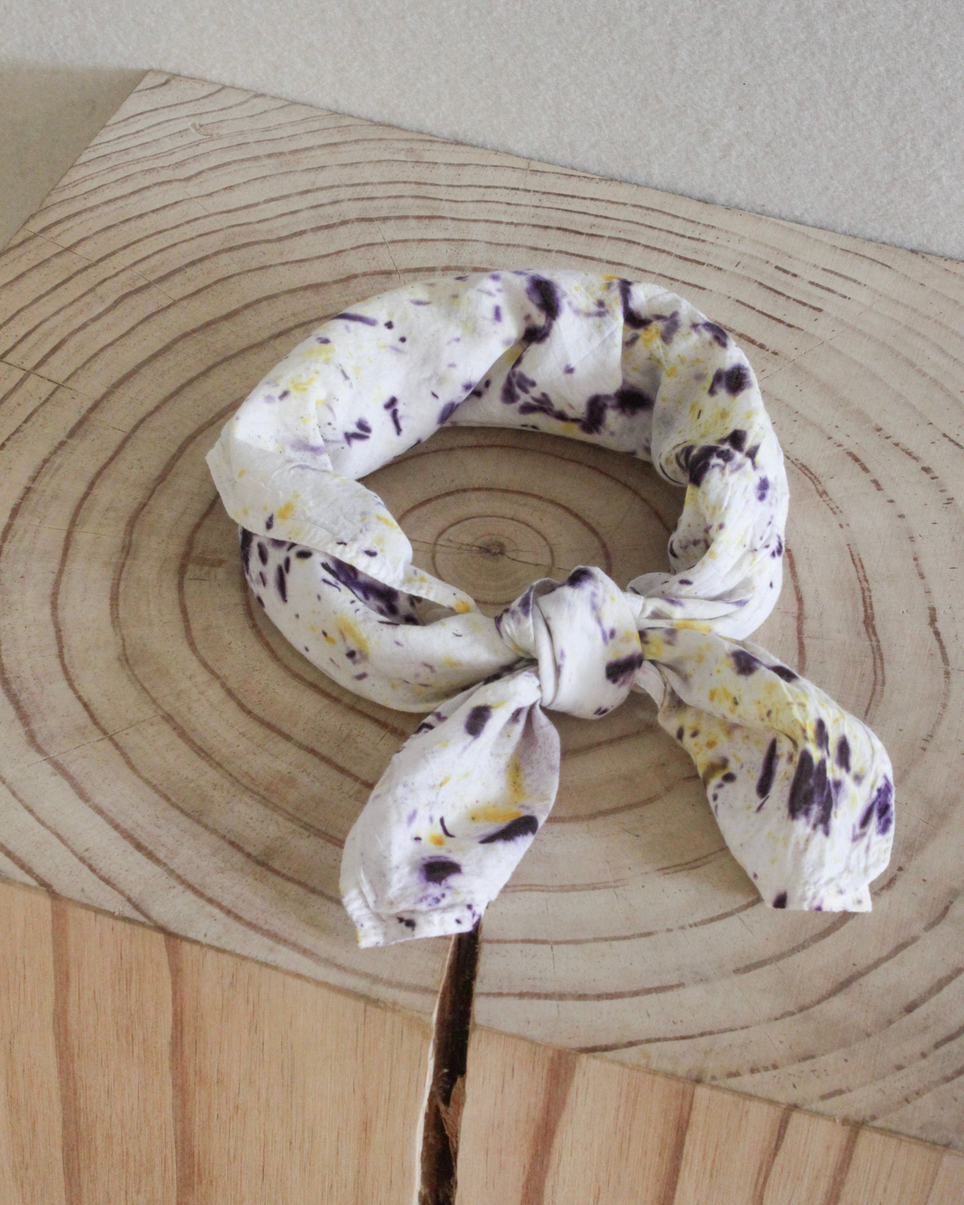 Botanically dyed bandana. - Purple - east coast general