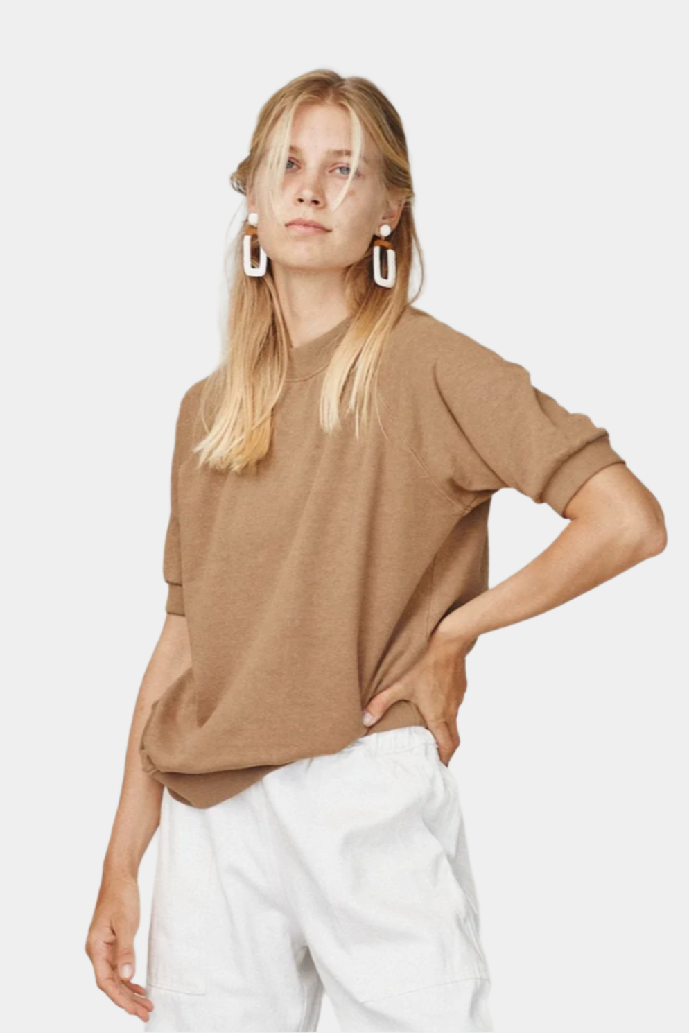 SHORT SLEEVE RAGLAN SWEATSHIRT - Coyote - east coast general