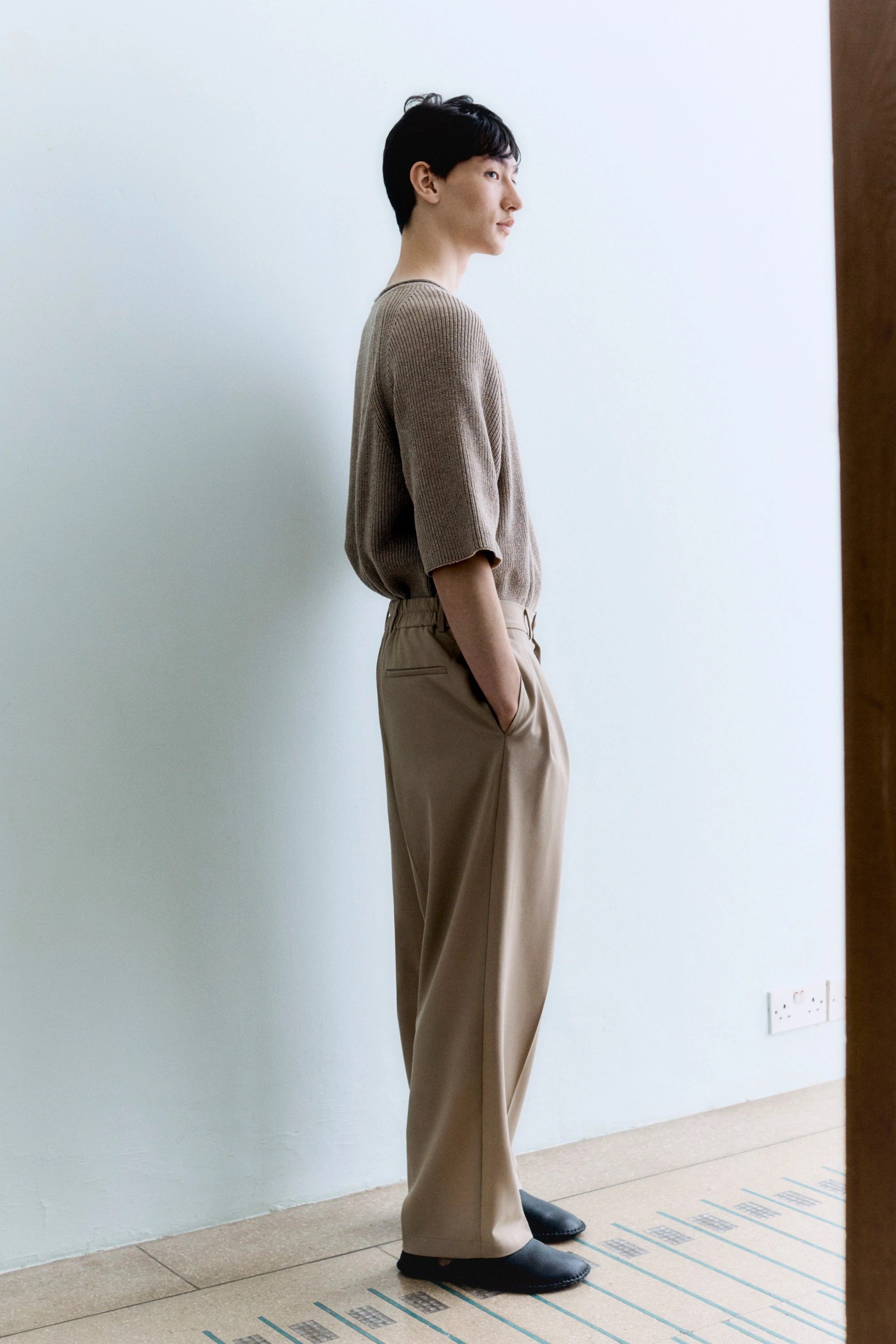 TAILORING SASTRE PANTS BEIGE - east coast general