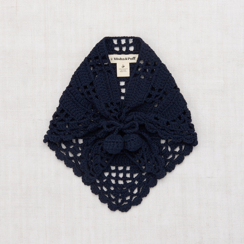Crochet Kerchief - Maritime blue - east coast general