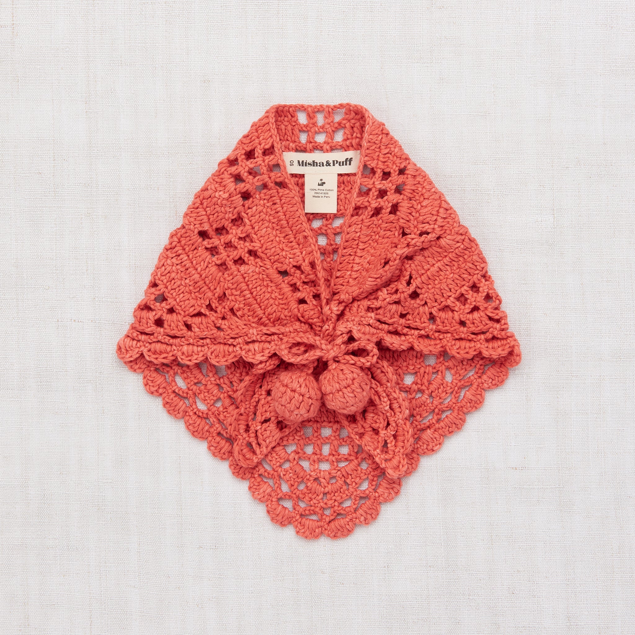 Crochet Kerchief - Melon - east coast general