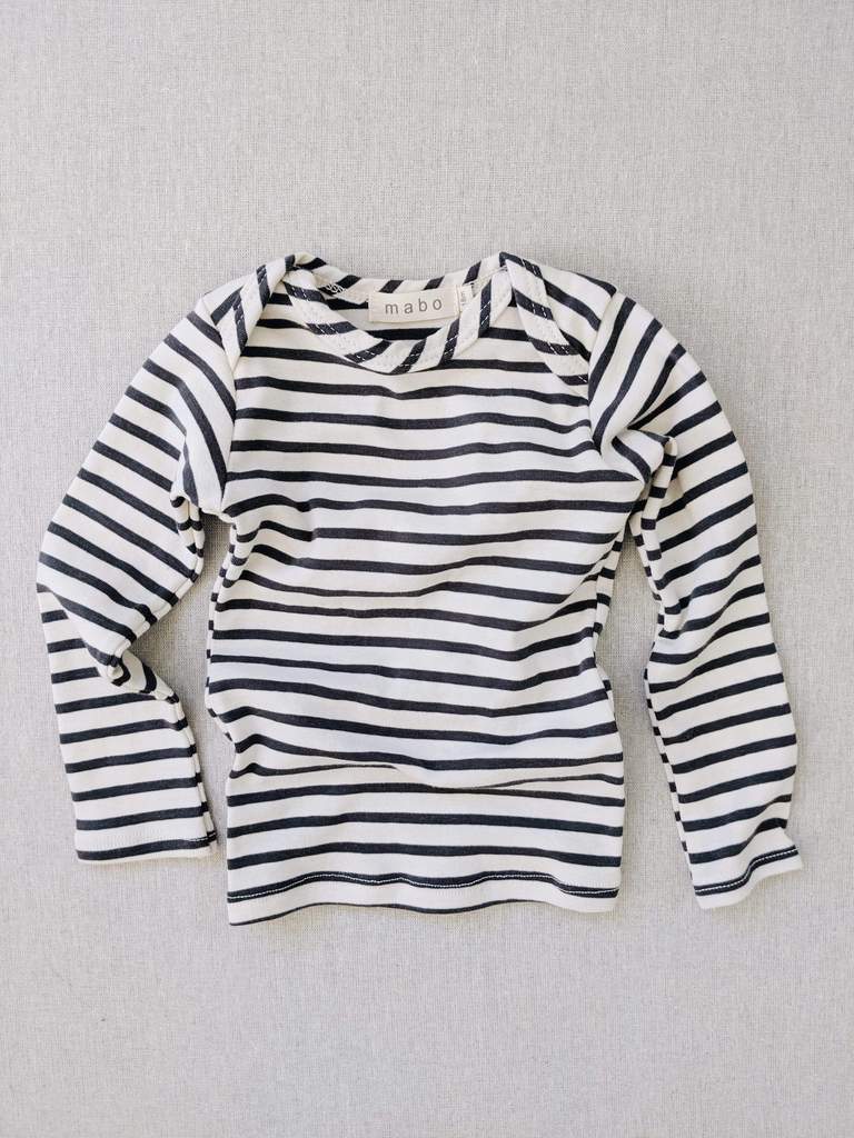 Charcoal striped nautical tee - east coast general